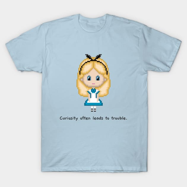 Alice in Wonderland (Light Blue) T-Shirt by TheBanannaTheory